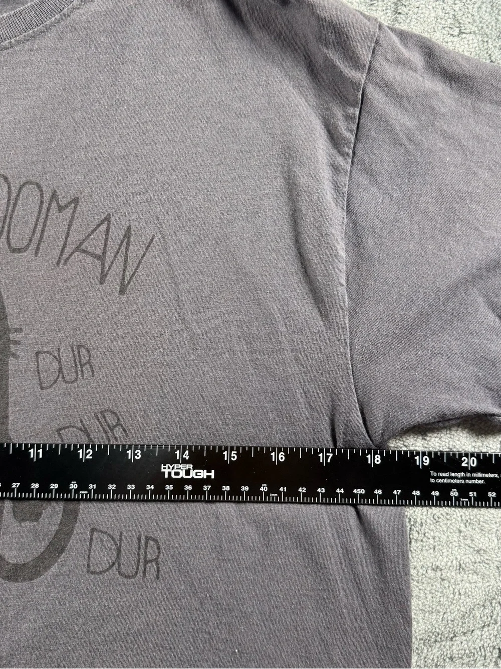 Fruit of The Loom Look Im A Hooman Dur Dur Dur Cat Graphic Gray Women’s Size M